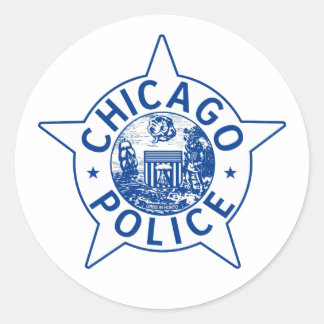 Chicago Police (VINTAG) Runder Aufkleber