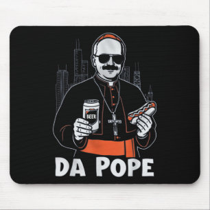 Chicago Pope Leo Xiv "da Pope" T - Shirt.p Mousepad