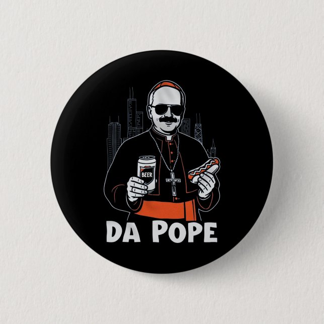 Chicago Pope Leo Xiv da Pope' Button (Vorderseite)