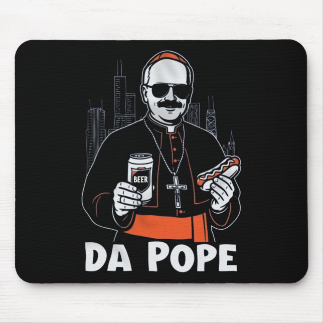 Chicago Pope Leo Xiv da Pope' Mousepad (Vorne)