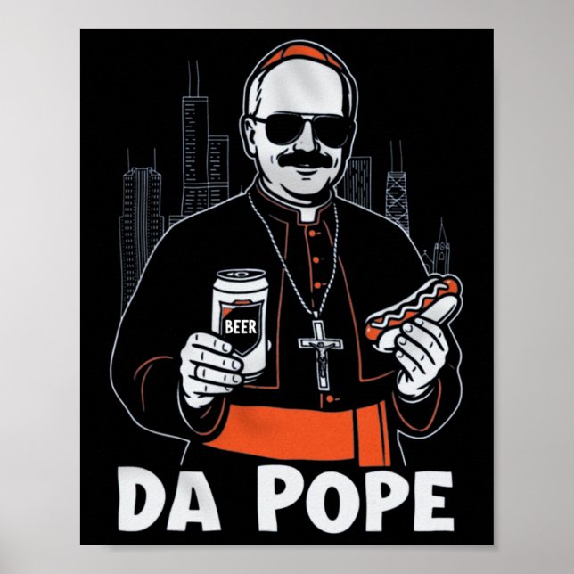Chicago Pope Leo Xiv da Pope' Poster (Vorne)