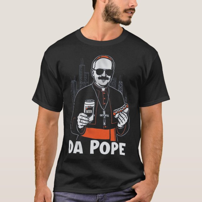 Chicago Pope Leo Xiv da Pope' T-Shirt (Vorderseite)