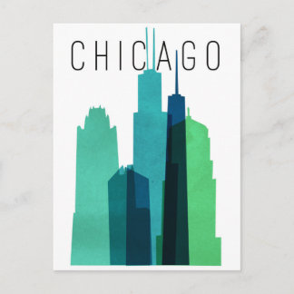 CHICAGO POSTCARD POSTKARTE