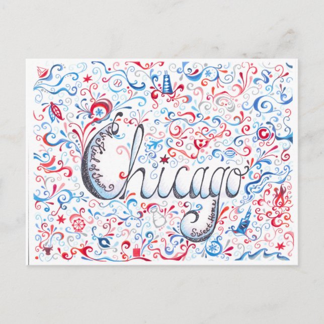 Chicago Postcard Postkarte (Vorderseite)