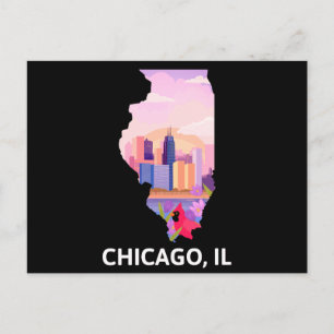 Chicago Postcard Postkarte