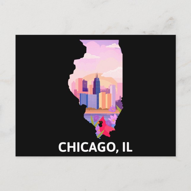 Chicago Postcard Postkarte (Vorderseite)