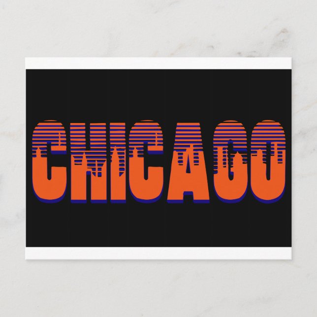Chicago Postkarte (Vorderseite)