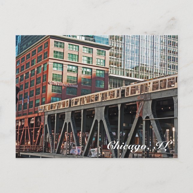 Chicago Postkarte (Vorderseite)
