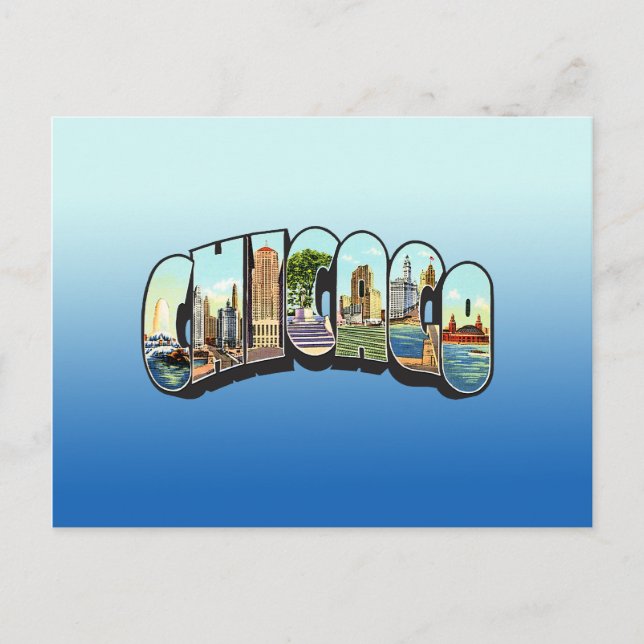 Chicago Postkarte (Vorderseite)