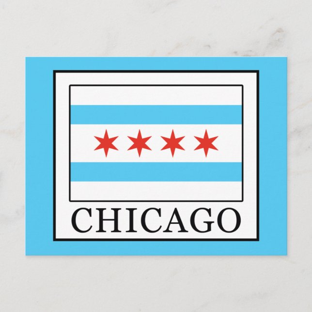 Chicago Postkarte (Vorderseite)
