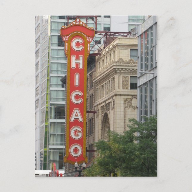 Chicago Postkarte (Vorderseite)