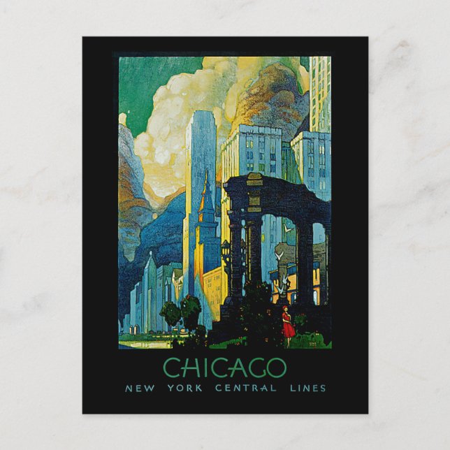Chicago Postkarte (Vorderseite)