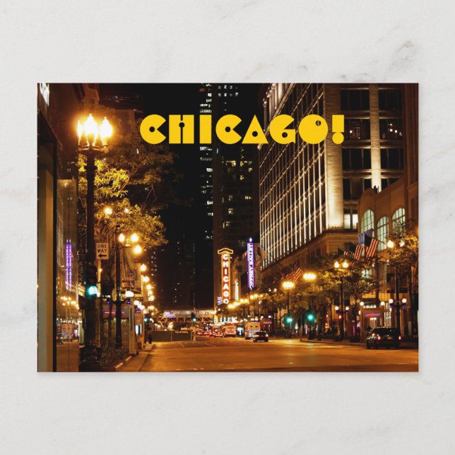 Chicago Postkarte (Vorderseite)