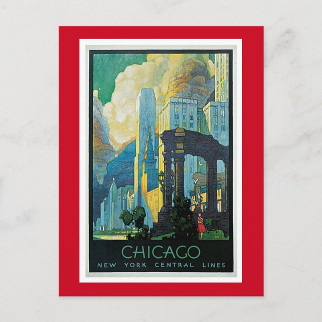 Chicago Postkarte (Vorderseite)