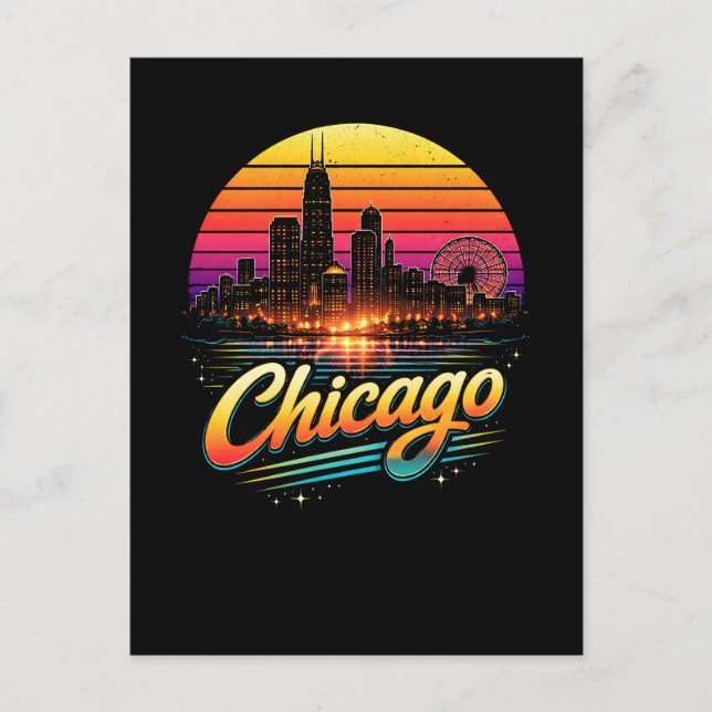 Chicago Postkarte (Vorderseite)
