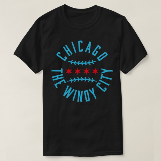 Chicago Pride Baseball Fan T-Shirt Wave Your Flag  (Design vorne)