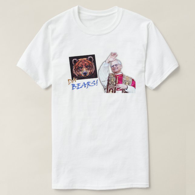 Chicago Pride Bears & Pope Leo T-Shirt (Design vorne)