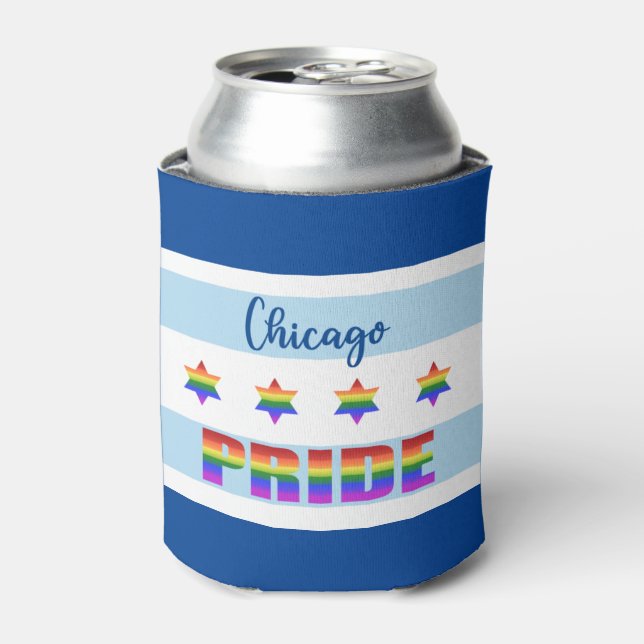 Chicago Pride Dosenkühler (Kanne Vorderseite)