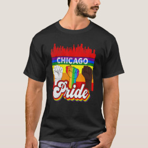 Chicago Pride Rainbow Gay Pride Flag Lgbt T-Shirt