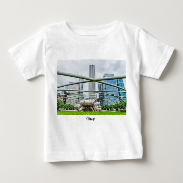 Chicago Pritzker Pavilion Baby T - Shirt (Vorderseite)