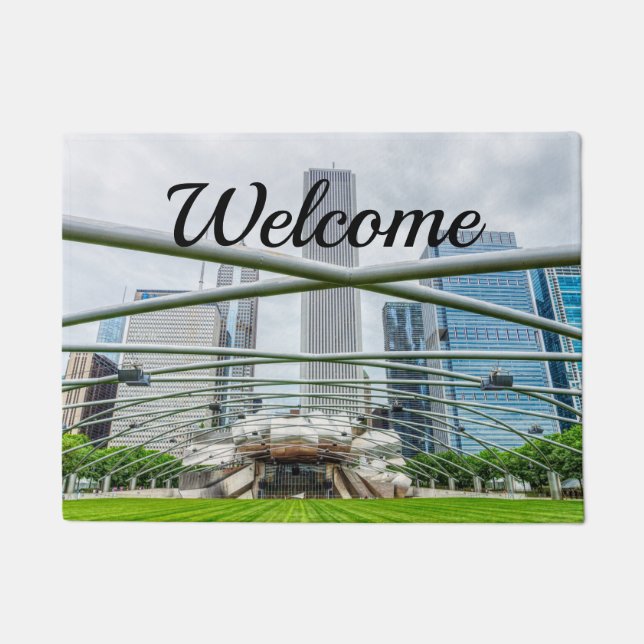 Chicago Pritzker Pavilion Welcome Doormat Fußmatte (Vorderseite)