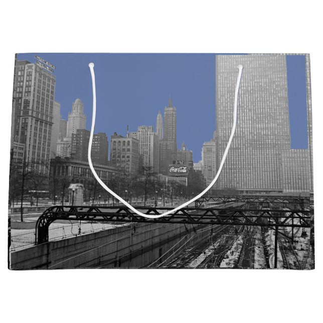 Chicago Rail Yards Michican Avenue 1960 Große Geschenktüte (Vorderseite)