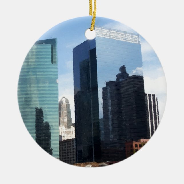 Chicago-Reflexionen Keramikornament (Vorne)