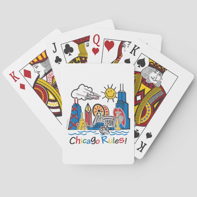 Chicago Regeln Spielkarten (Rückseite)