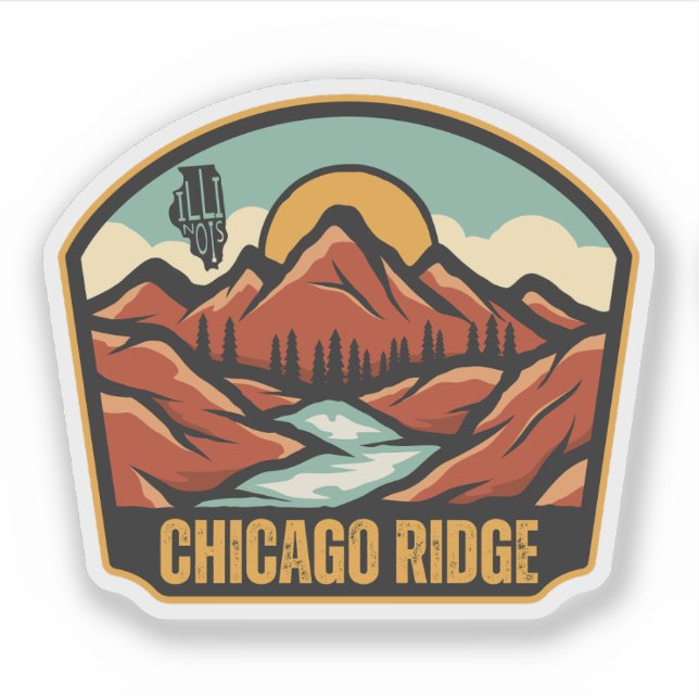 Chicago Ridge, Illinois Aufkleber (Vorderseite)