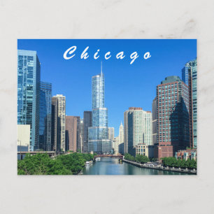 Chicago River Postcard Postkarte