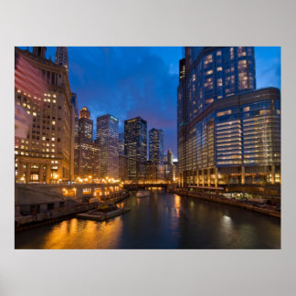Chicago River Poster