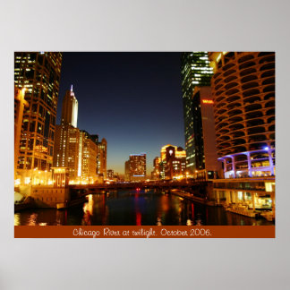 Chicago River Poster
