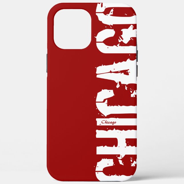 Chicago - Rote iPhone Cover im urbanen Stil (Rückseite)