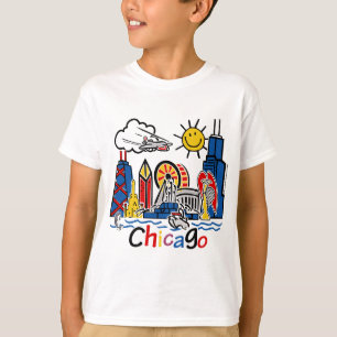 Chicago scherzt Skyline T-Shirt