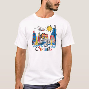 Chicago scherzt Skyline T-Shirt