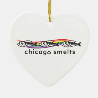 Chicago schmilzt Herzverzierung Keramik Ornament