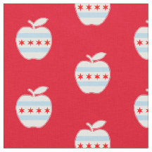 Chicago School Teachers Apple Flag Red for Ed