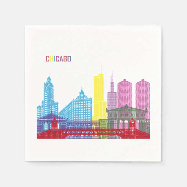 CHICAGO SERVIETTE (Vorderseite)