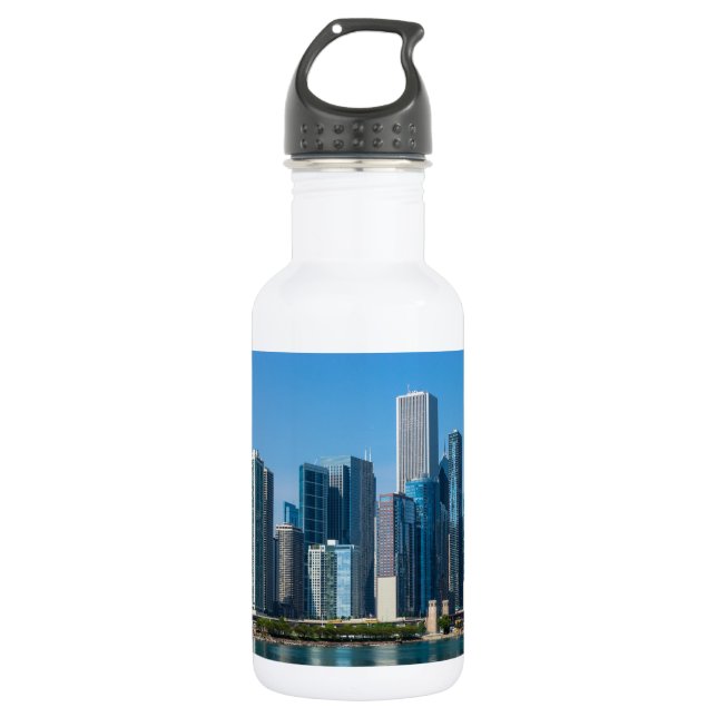 Chicago Skycrapers Trinkflasche (Vorderseite)