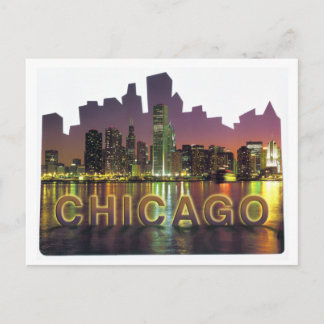 CHICAGO SKYLINE4 POSTKARTE