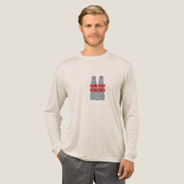 Chicago Skyline Architecture Long Sleeve T-Shirt | Tri-Blend Shirt