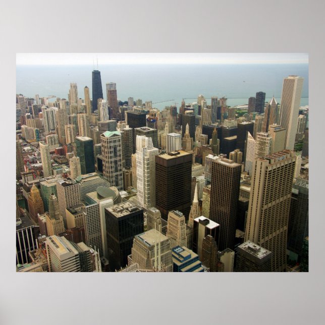 Chicago Skyline aus Sears jetzt Willis Tower Poster (Vorne)