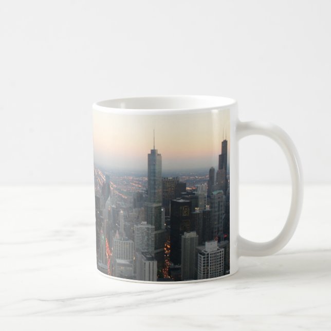 Chicago Skyline bei Sunset Kaffeetasse (Rechts)
