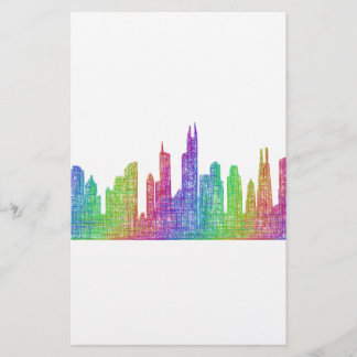 Chicago-Skyline Briefpapier