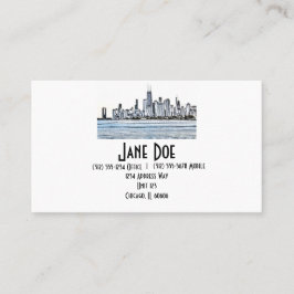 Chicago Skyline Business Cards Visitenkarte