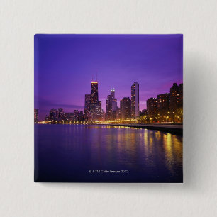 Chicago Skyline Button