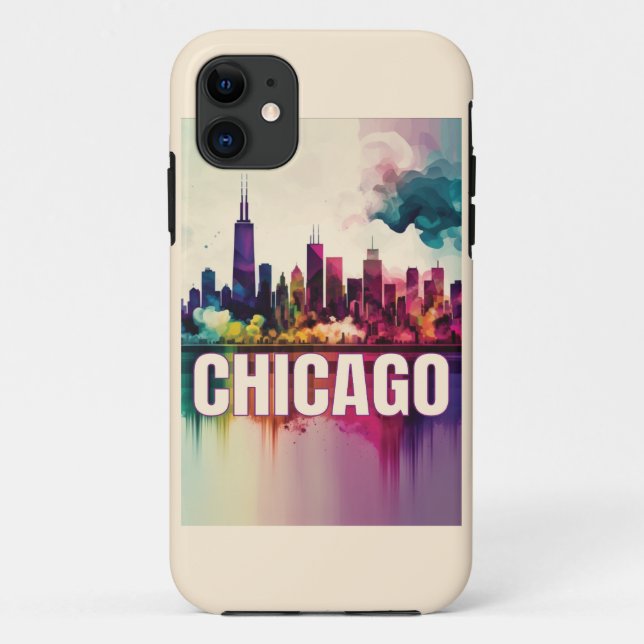 Chicago Skyline Case-Mate iPhone Hülle (Rückseite)