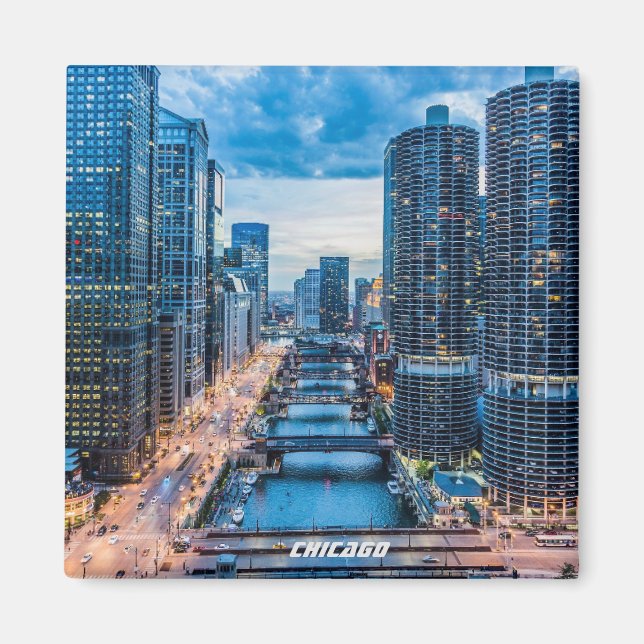 Chicago Skyline City Magnet (Vorne)