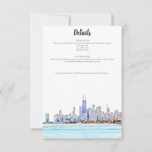 Chicago-Skyline-Details Karte