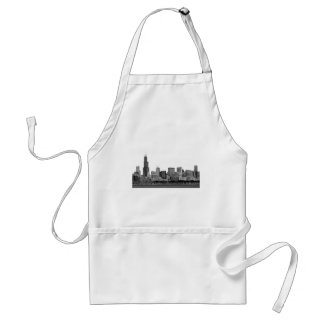 Chicago Skyline Etched Schürze